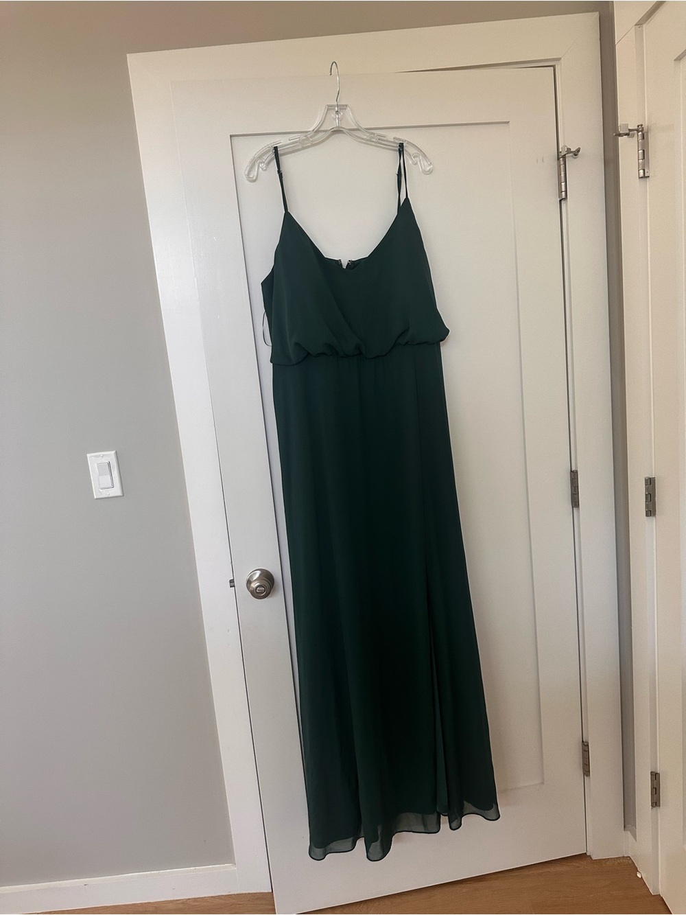 Birdy Grey Dark Green Spaghetti Strap Maxi Dress